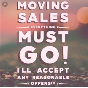 Moving and need all items gone